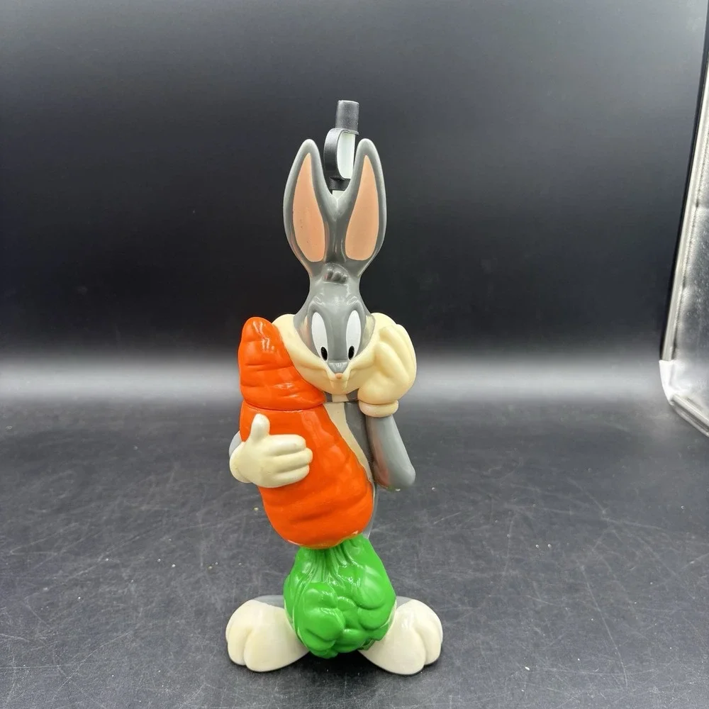 Vtg 95 Looney Tunes Lunch Bag Bugs Bunny Taz Daffy Duck Tweety Bird Straw Cups
